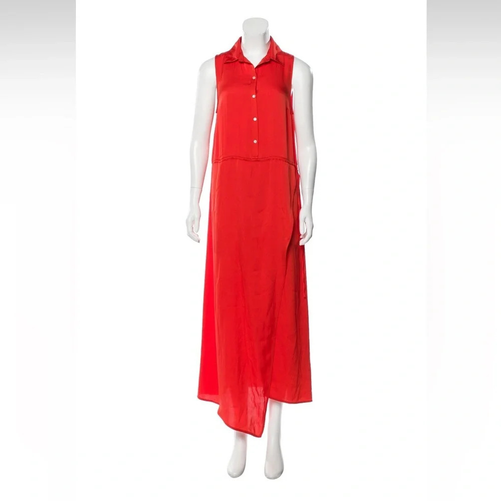 Marissa Webb Persimmon Sleeveless Maxi Dress Medium